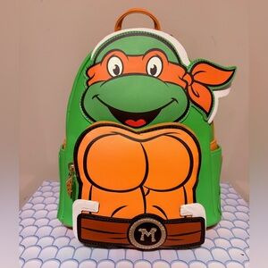 🔥 Loungefly Teenage Mutant Ninja Turtles Michelangelo Cosplay Mini Backpack